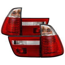 BMW E53 X5 00-06 4PCS LED Bakljus - Röda Klara Spyder Auto
